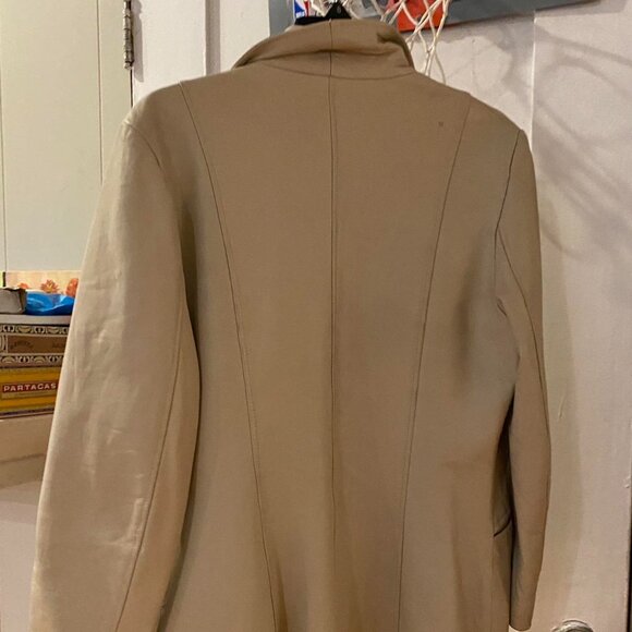 VINTAGE TAN LEATHER BLAZER☕️🧋(Final Price) - Picture 2 of 6